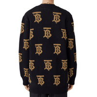 Cardigan en jacquard de laine - Black