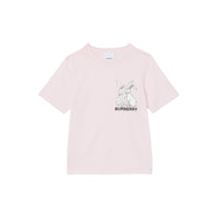 T-shirt en coton imprimé lapin - Frosty Pink
