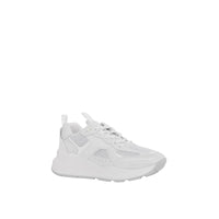 Sneakers en cuir à logo embossé - White
