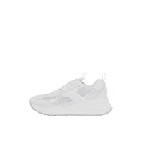 Sneakers en cuir à logo embossé - White
