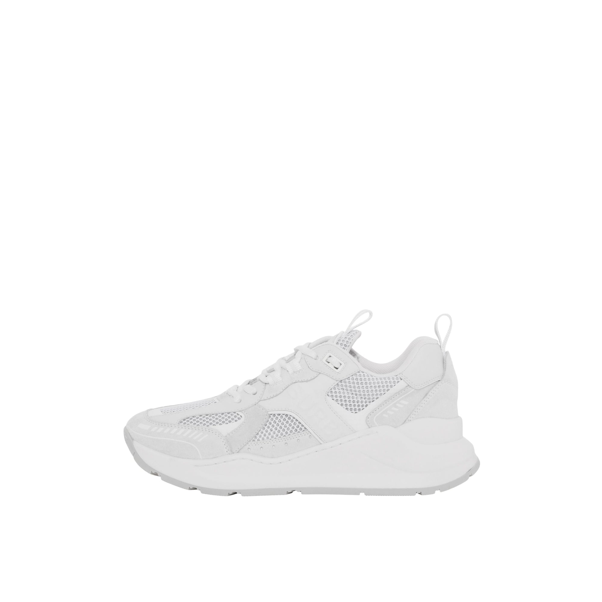 Sneakers en cuir à logo embossé - White