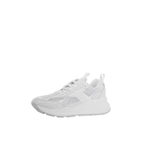 Sneakers en cuir à logo embossé - White
