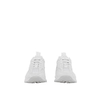 Sneakers en cuir à logo embossé - White