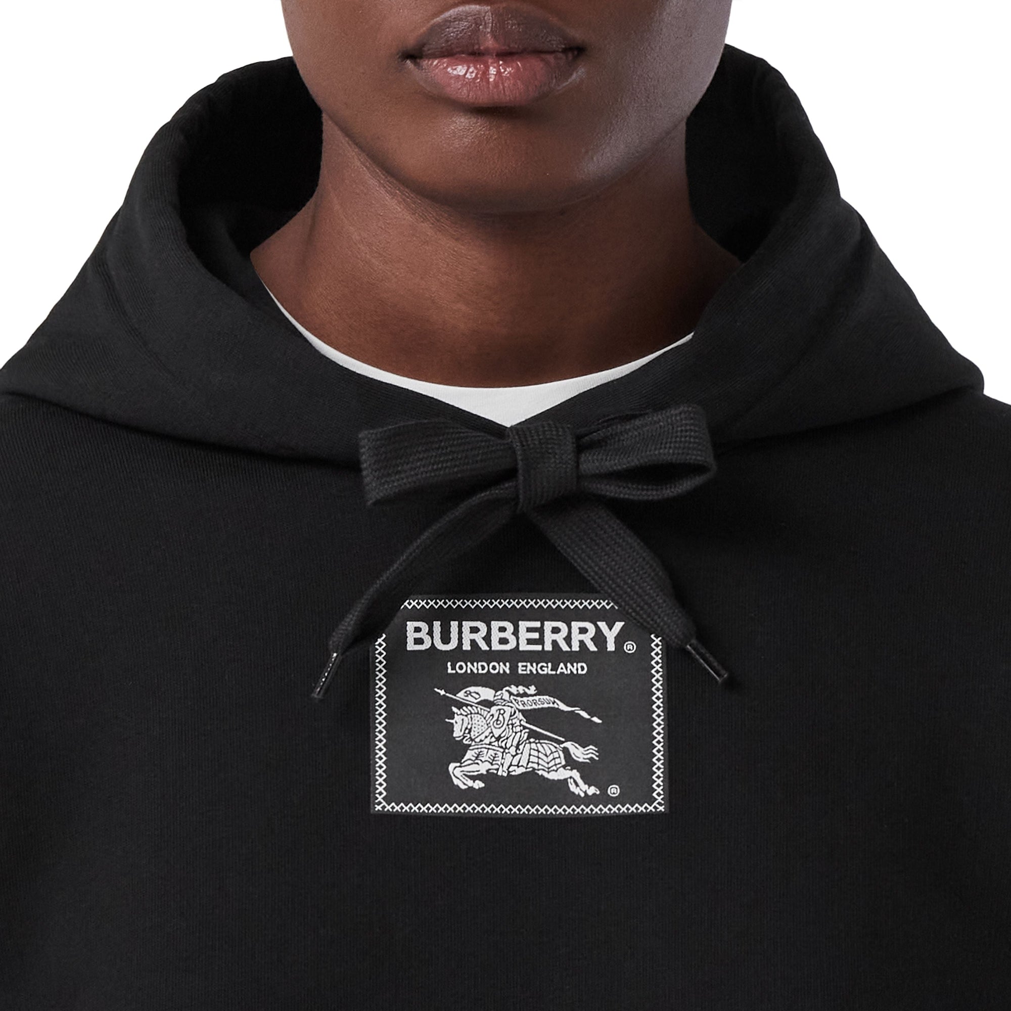 Sweat à capuche à étiquette Prorsum - Black