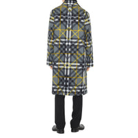 Paletot à motif check superposé - Storm Grey