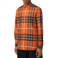 Chemise à motif Exaggerated check - Deep Ginger Check