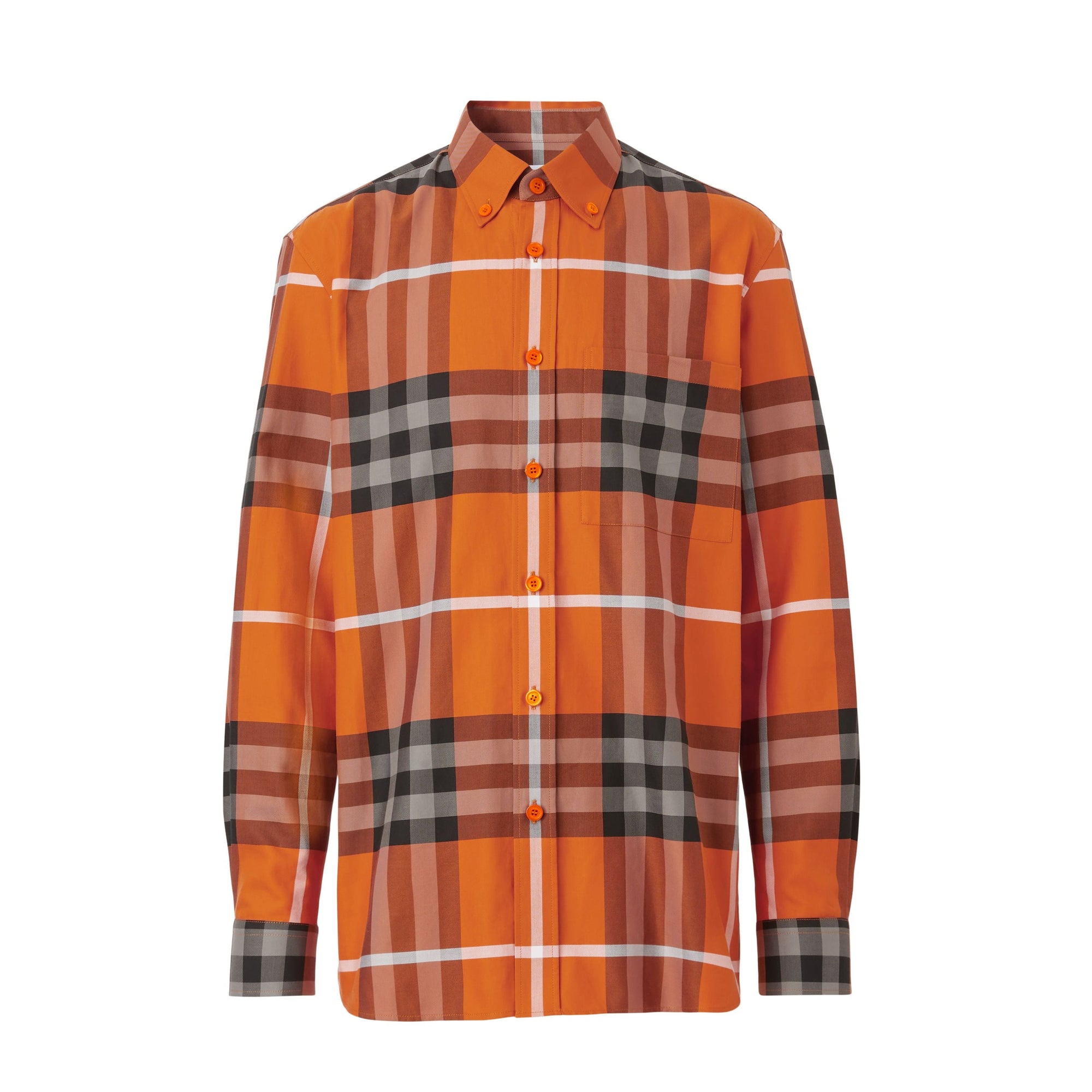 Chemise à motif Exaggerated check - Deep Ginger Check