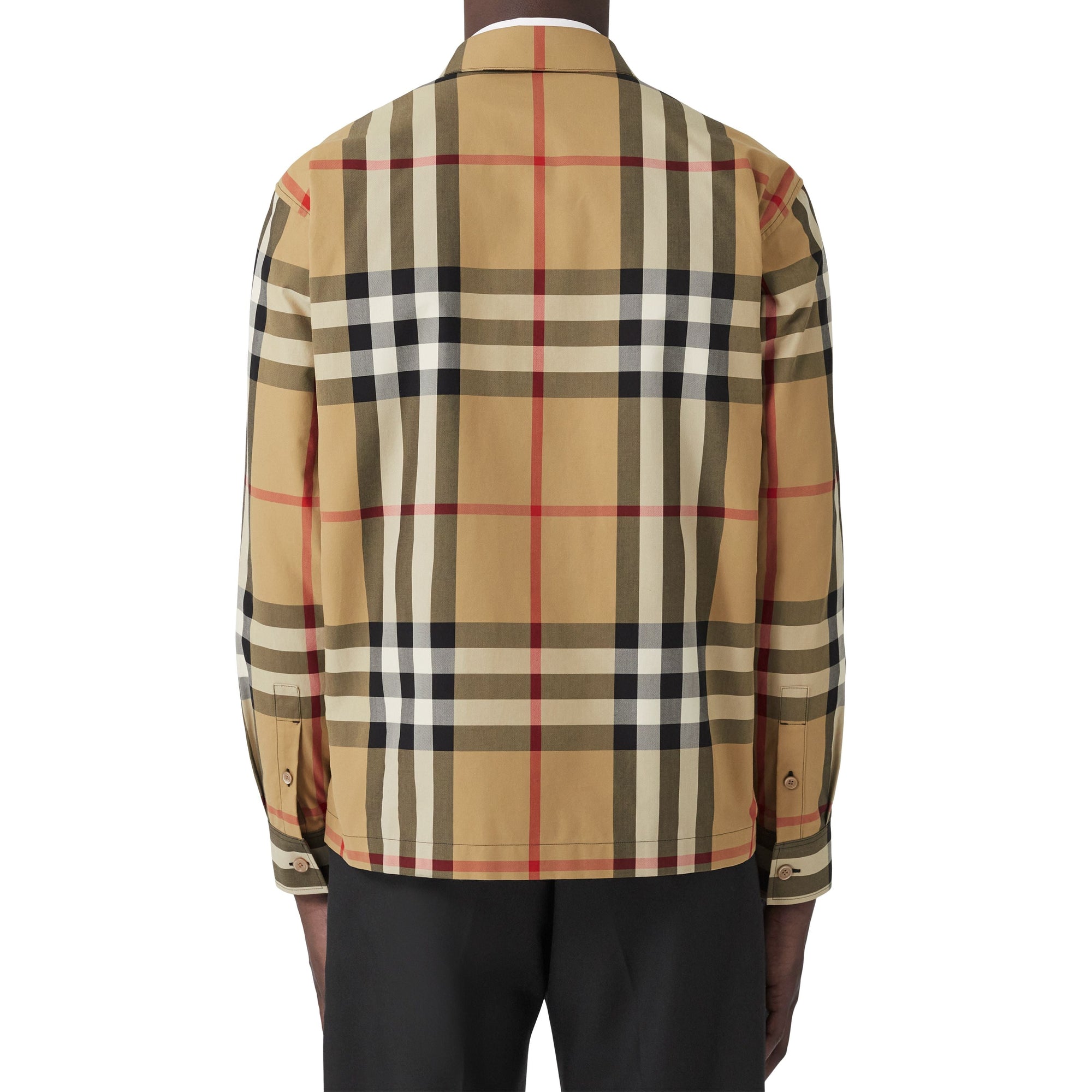 Veste oversize à motif Exaggerated check - Archive Beige Check