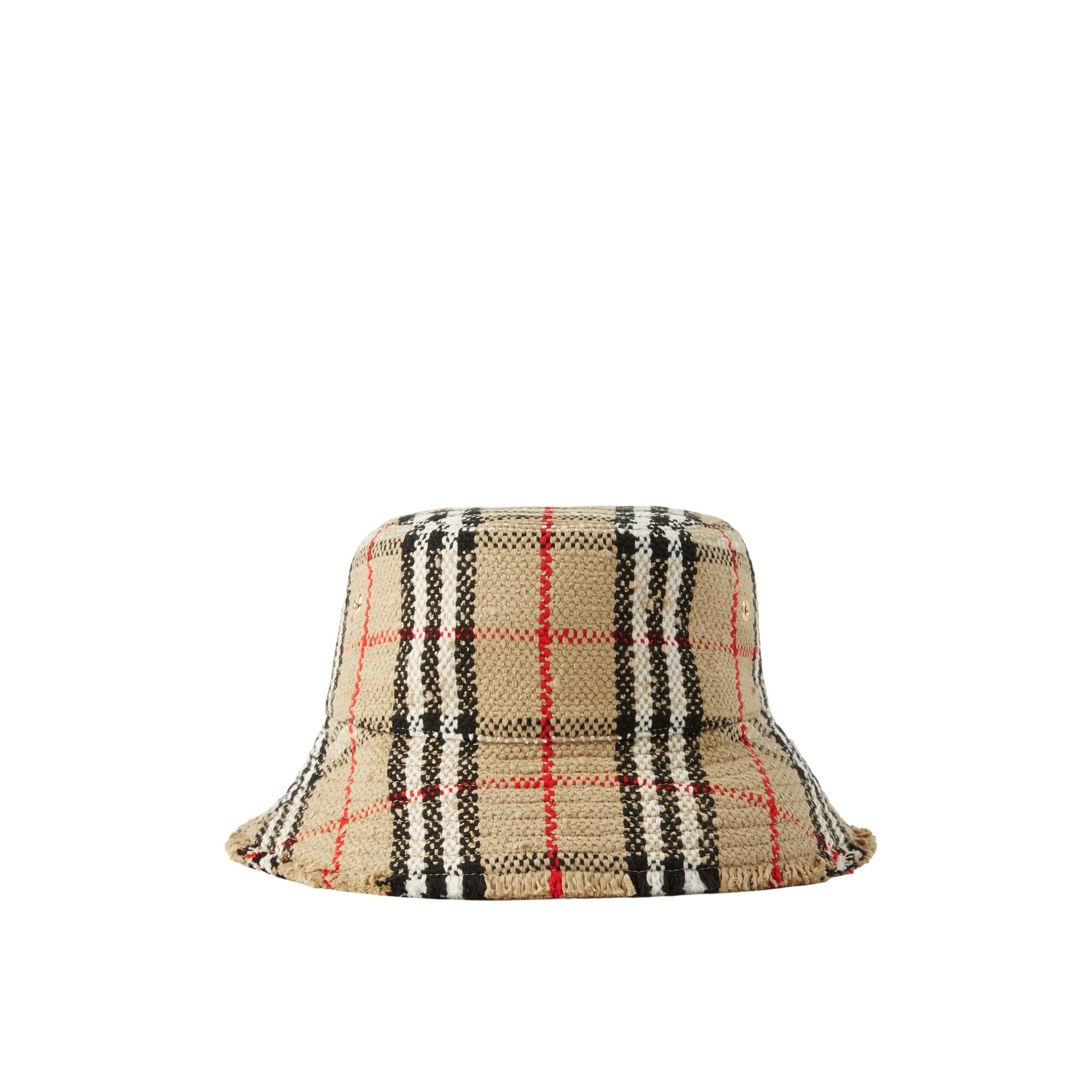 Bob tissé à motif check - Archive Beige Check