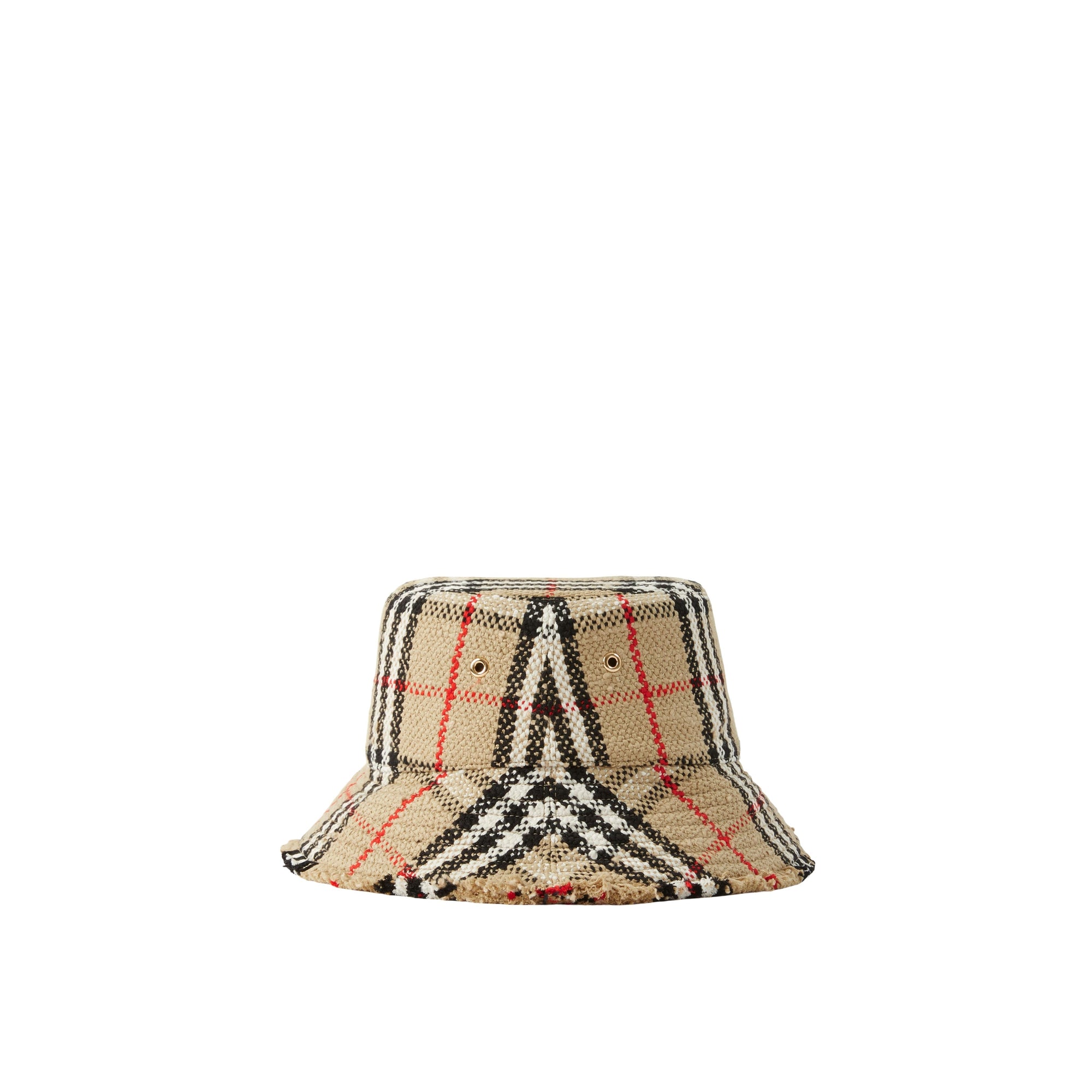 Bob tissé à motif check - Archive Beige Check