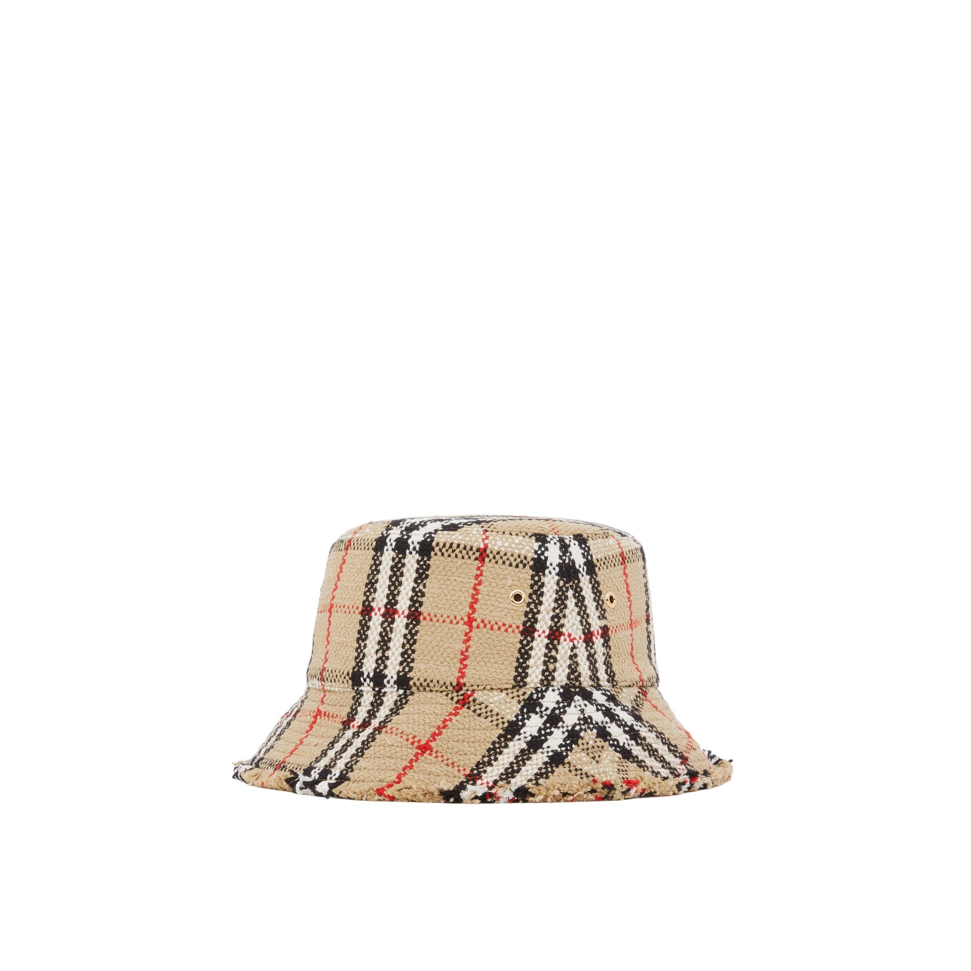 Bob tissé à motif check - Archive Beige Check