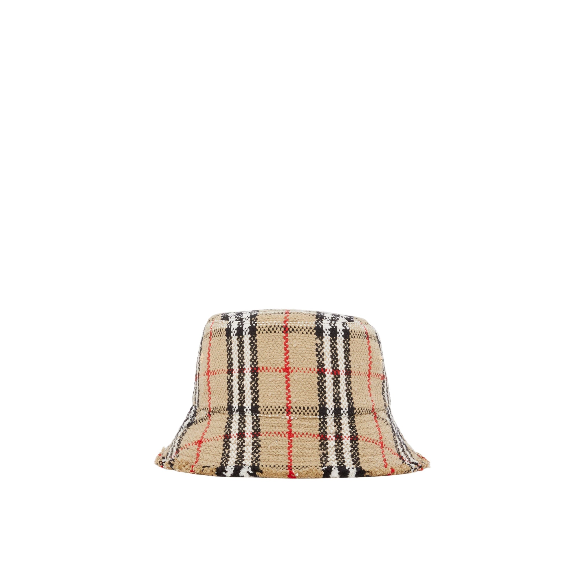 Bob tissé à motif check - Archive Beige Check
