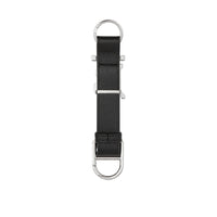 Porte-clés en cuir grainé à motif monogramme - Black