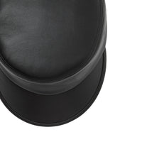 Casquette militaire en cuir - Black