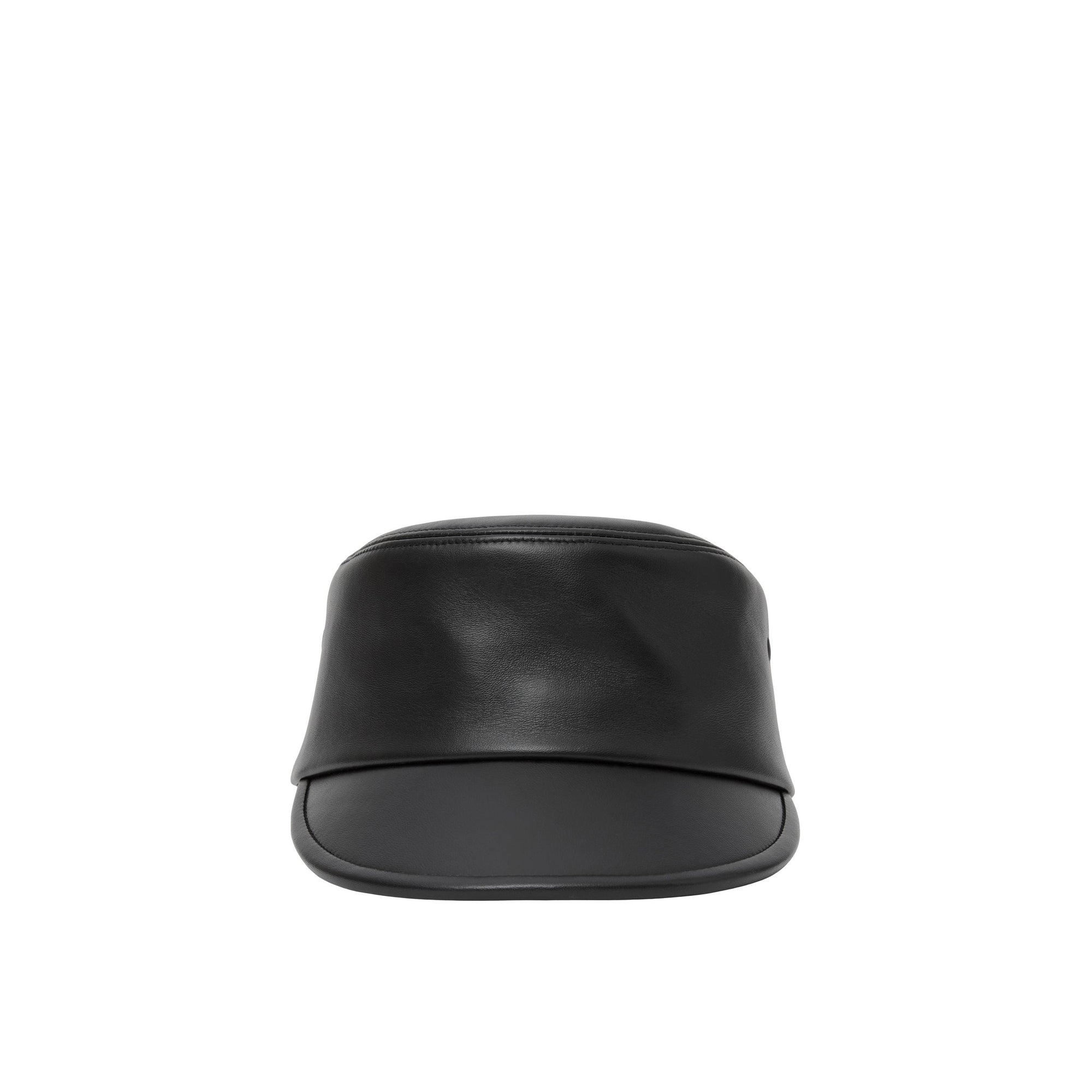 Casquette militaire en cuir - Black