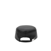 Casquette militaire en cuir - Black