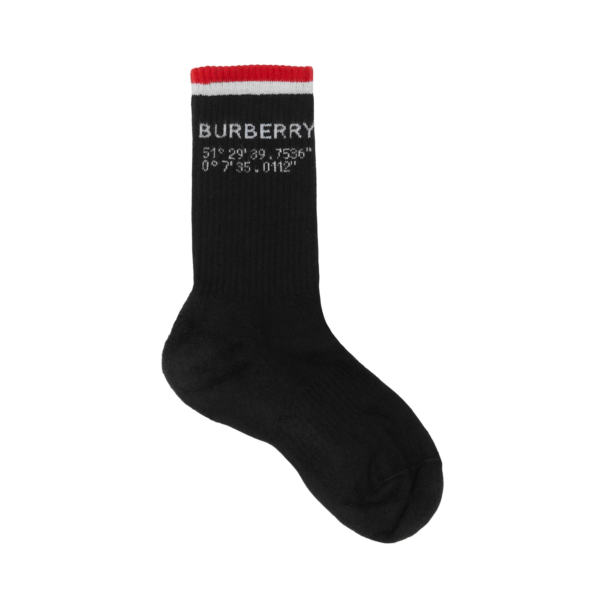 Chaussettes stretch technique à coordonnées - Black