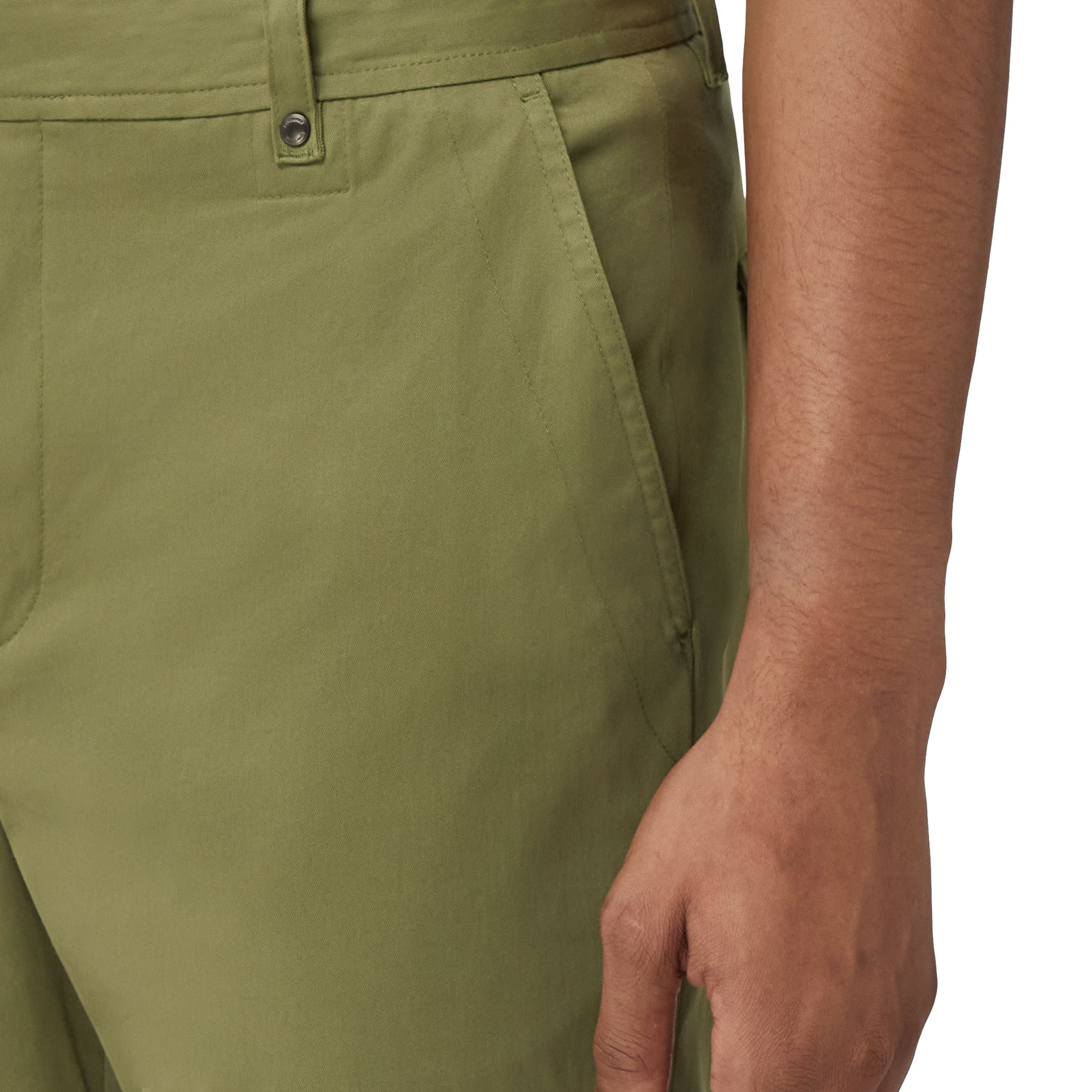 Pantalon chino extensible à motif monogramme - Spruce Green