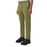 Pantalon chino extensible à motif monogramme - Spruce Green