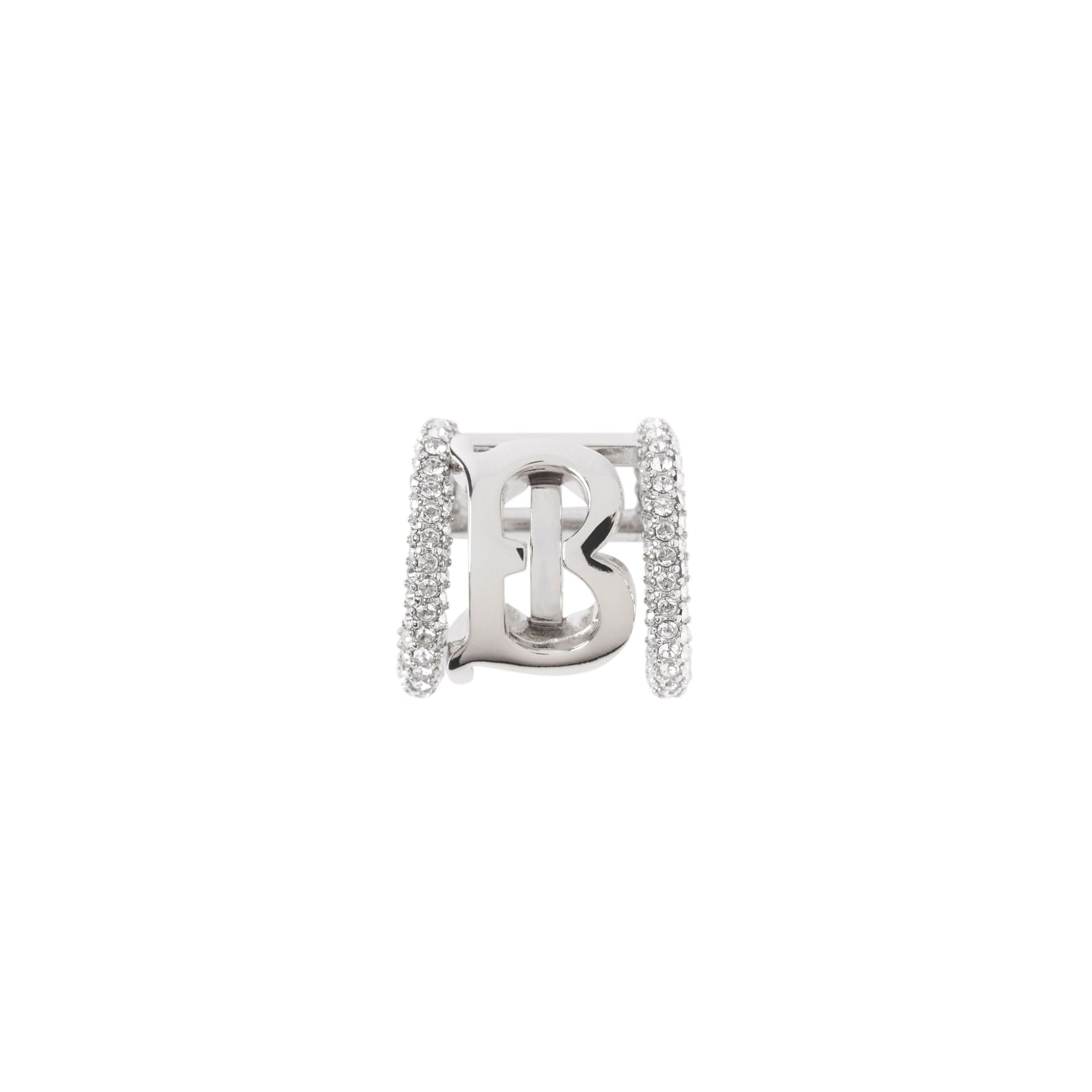 Bijou d'oreille à cristaux et motif monogramme - Palladio & Crystal