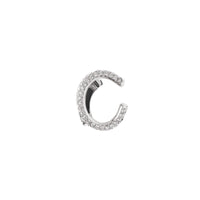 Bijou d'oreille à cristaux et motif monogramme - Palladio & Crystal