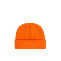 Bonnet en cachemire à écusson feuille de chêne brodé - Bright Orange