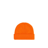 Bonnet en cachemire à écusson feuille de chêne brodé - Bright Orange