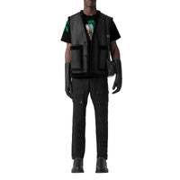 Pantalon cargo en coton à logo brodé - Black