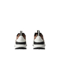 Sneakers en cuir et coton à motif Vintage check - Dark Birch Brown Check