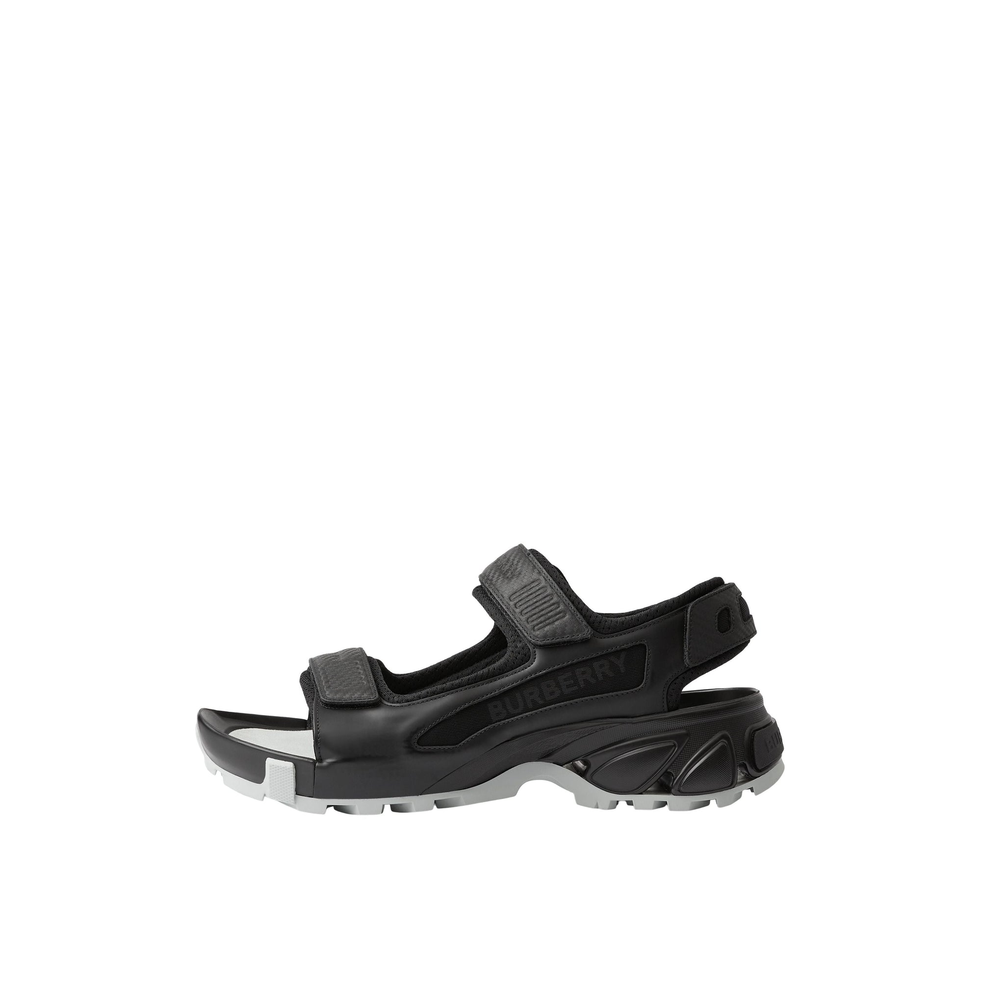 Sandales Arthur à logo en cuir - Black