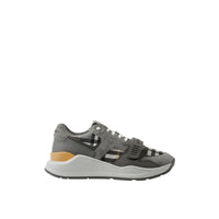 Sneakers multimatières à motif check - Storm Grey Check