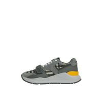 Sneakers multimatières à motif check - Storm Grey Check