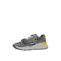 Sneakers multimatières à motif check - Storm Grey Check