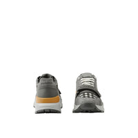 Sneakers multimatières à motif check - Storm Grey Check