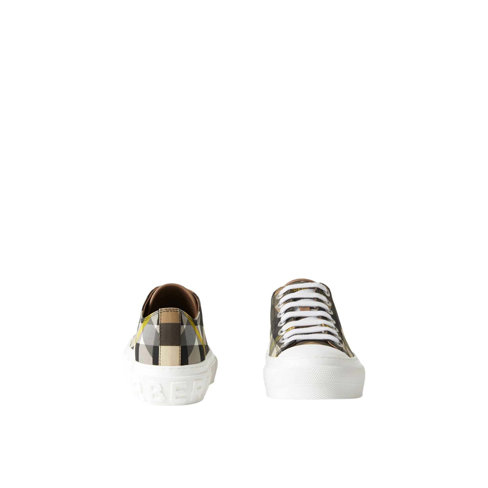 Sneakers en coton à carreaux - Wheat Check