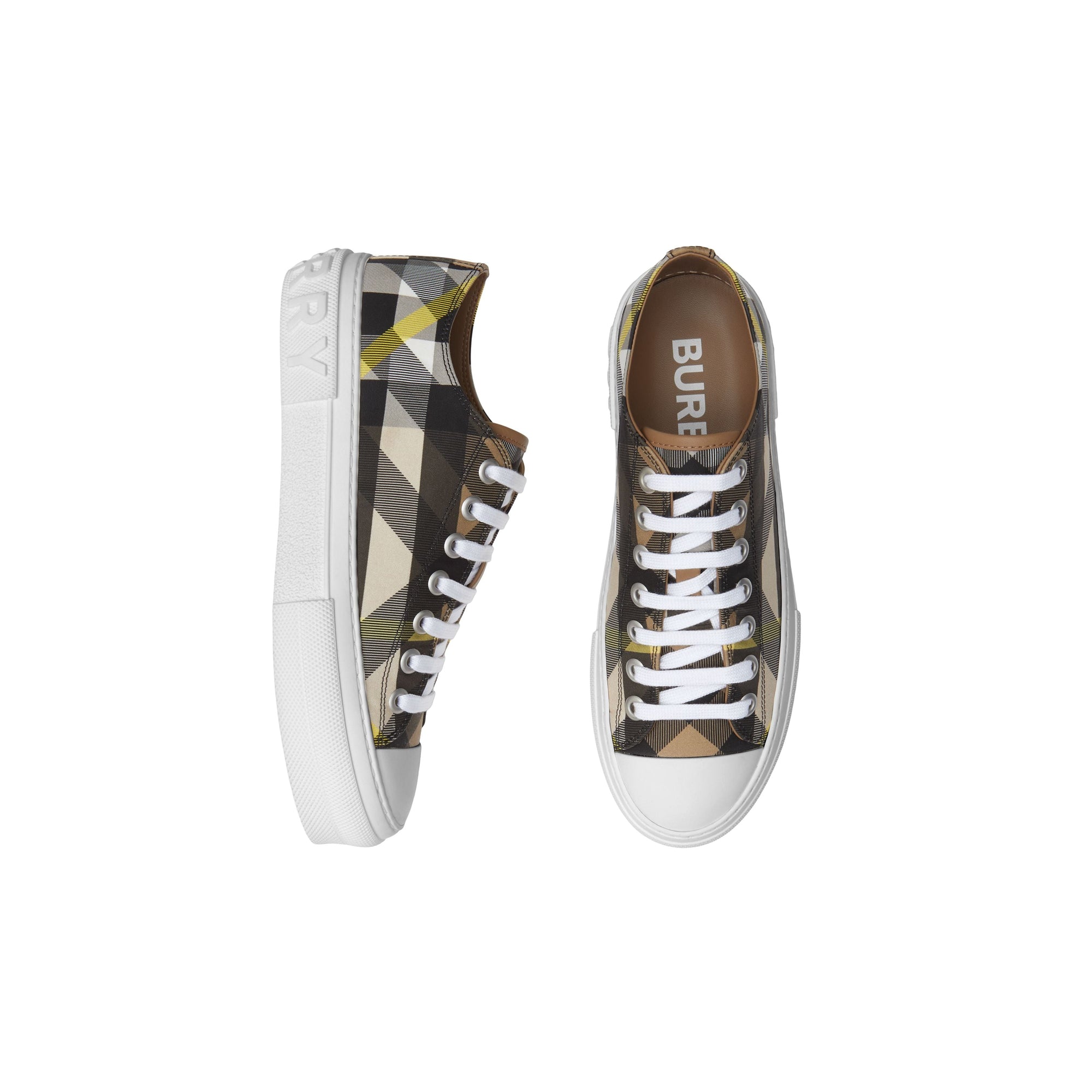 Sneakers en coton à carreaux - Wheat Check
