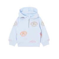 Sweat à capuche à emblème du cavalier - Pale Blue