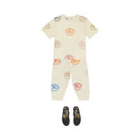 T-shirt en coton imprimé à motif cavalier - Pale Cream