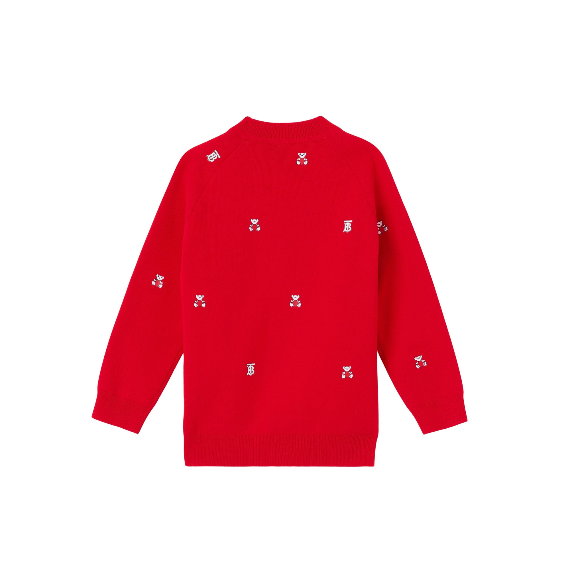 Cardigan en laine mélangée à imprimé ours Thomas - Bright Red