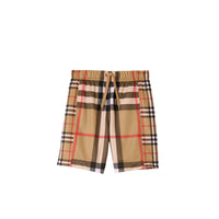 Short en mesh à motif check - Archive Beige Check