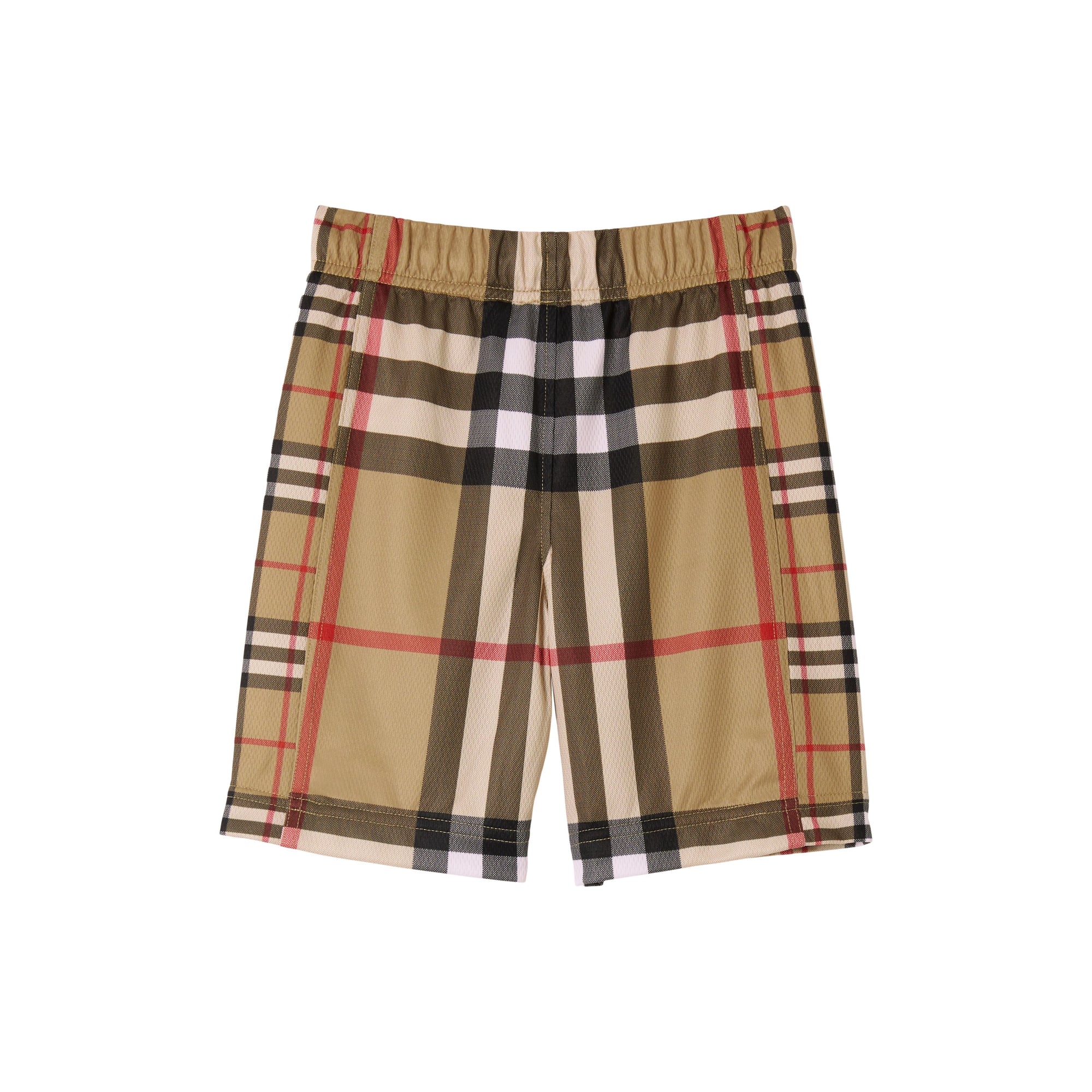 Short en mesh à motif check - Archive Beige Check
