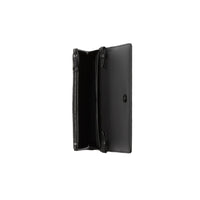 Portefeuille Lola en cuir matelassé - Black & Black