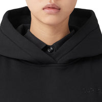 Poncho à capuche en coton mélangé - Black