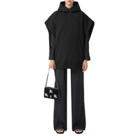 Poncho à capuche en coton mélangé - Black