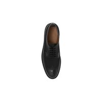 Derbies en cuir et gros-grain - Black