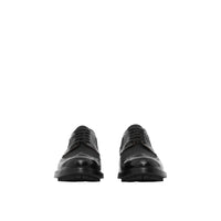 Derbies en cuir et gros-grain - Black