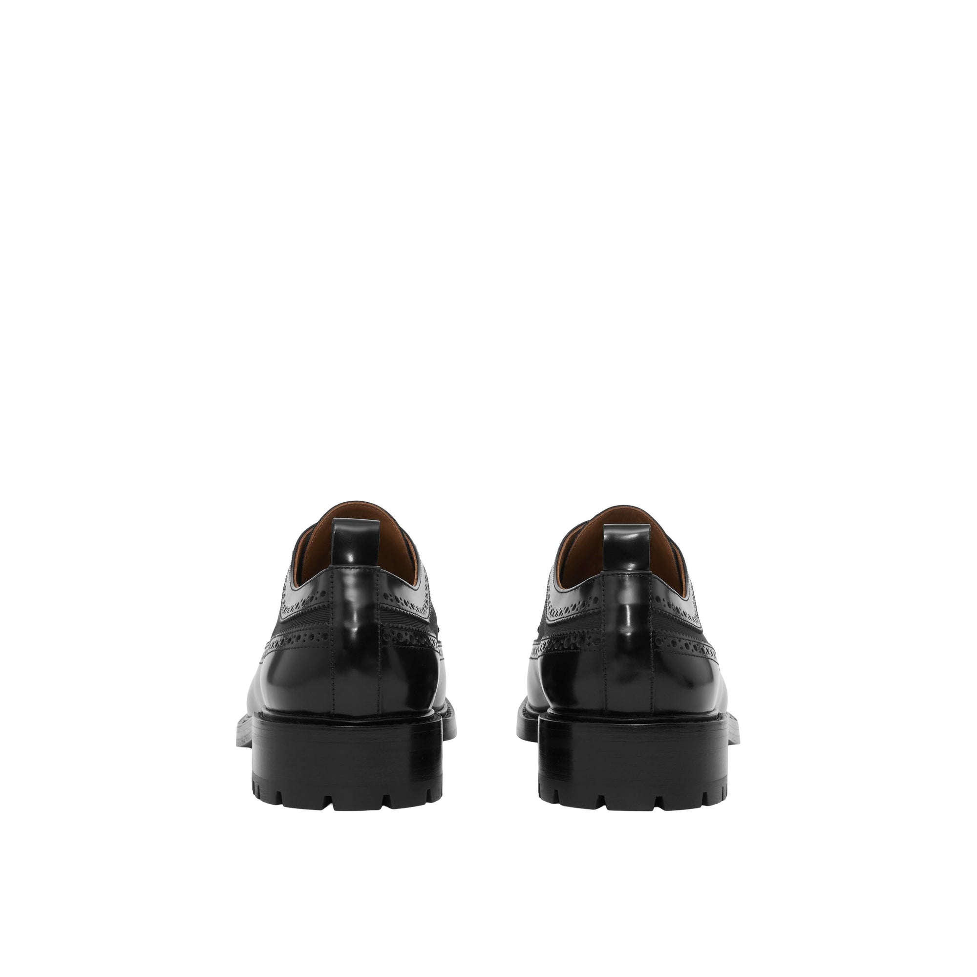 Derbies en cuir et gros-grain - Black