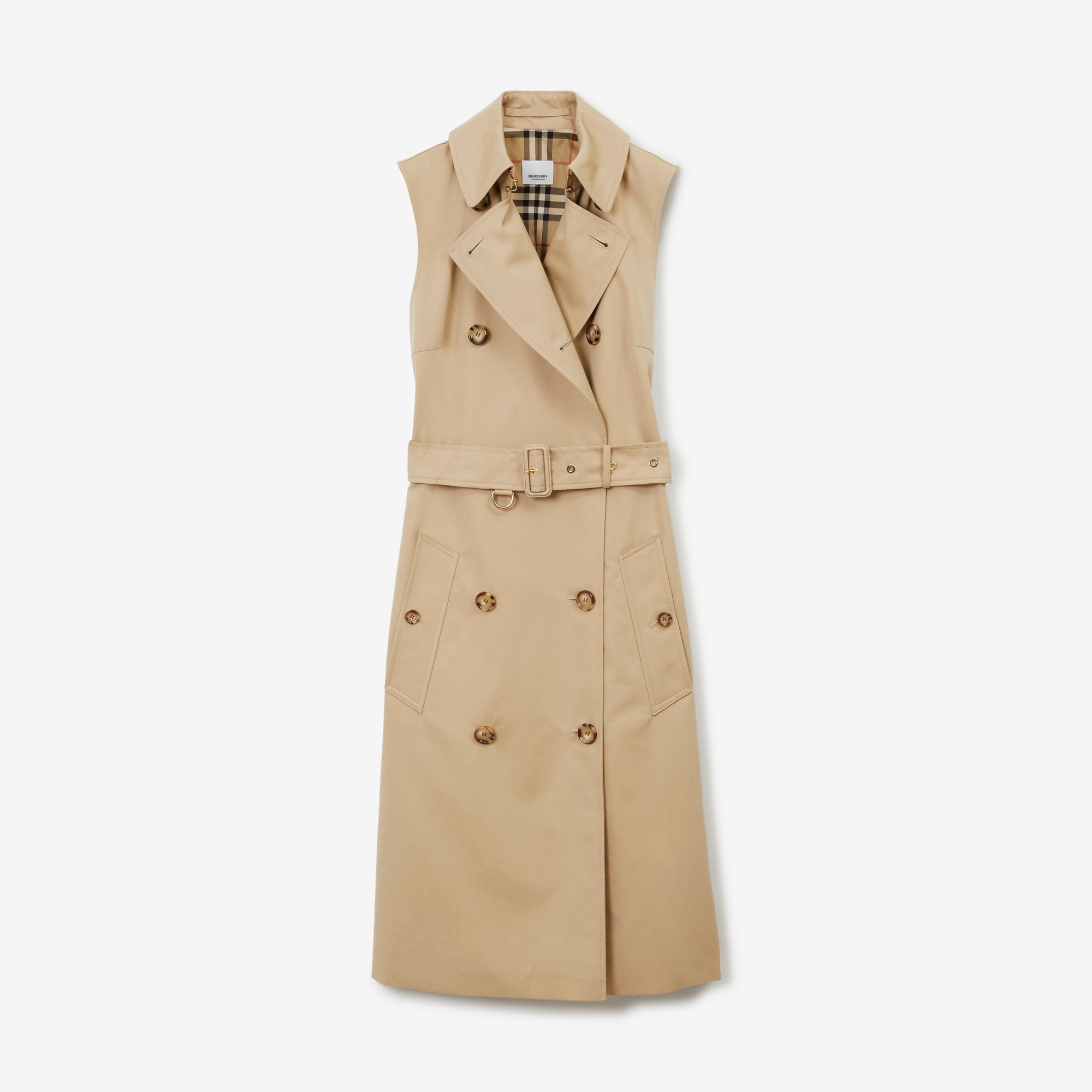 Robe trench sans manches - Honey