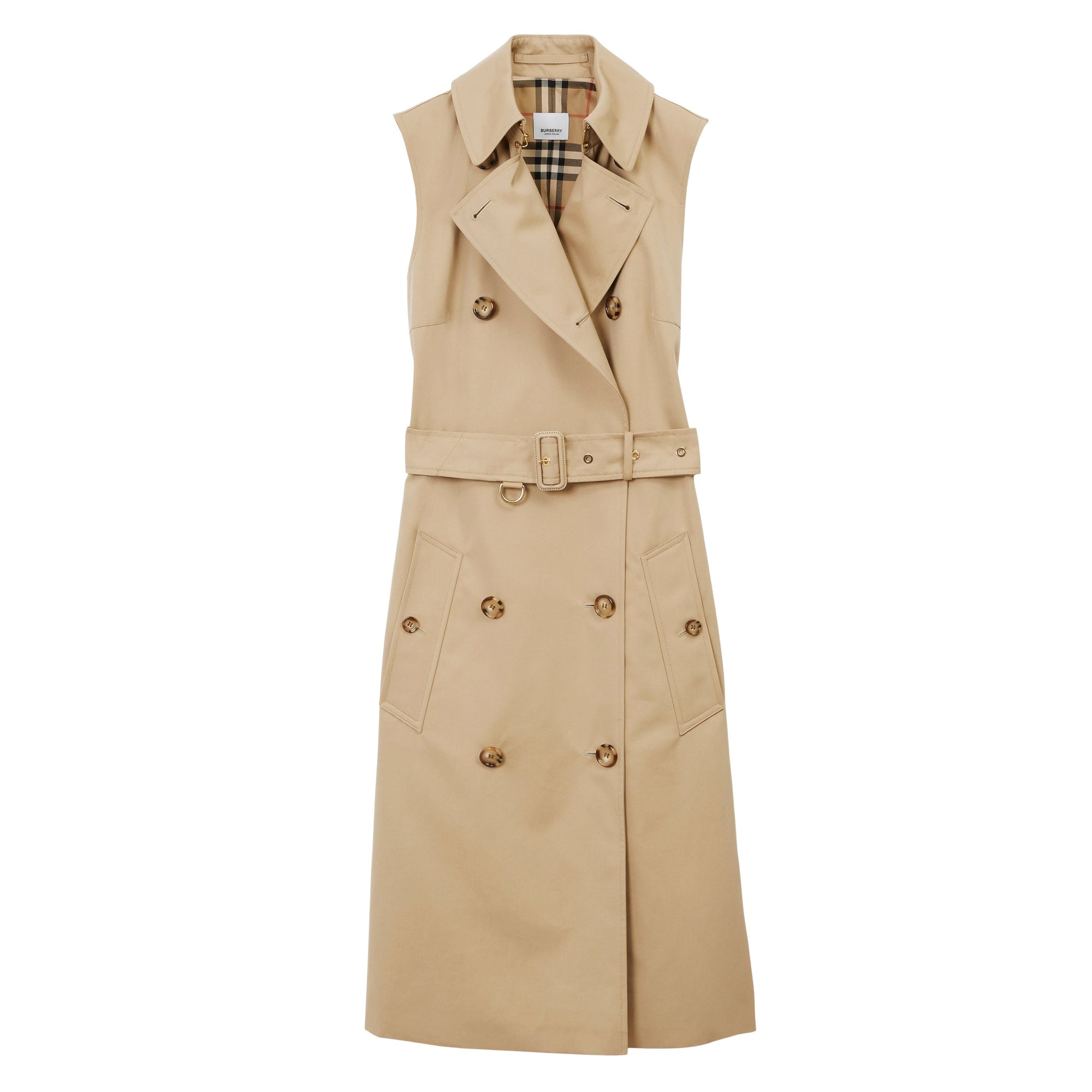 Robe trench sans manches - Honey