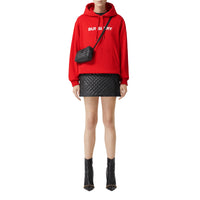 Sweat à capuche en coton et logo imprimé - Bright Red